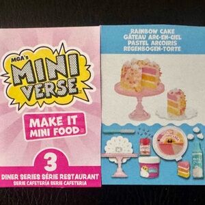 Rainbow cake diner series 3
Miniverse make it mini food dinner